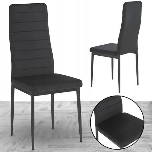 KRZESŁO PIKOWANE WELUR SALON JADALNIA KUCHNIA WYSOKIE MARK KT118 na Arena.pl