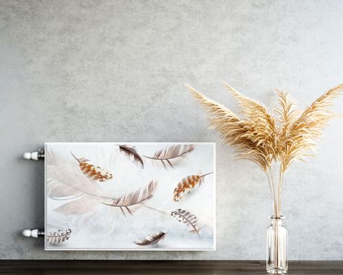 Osłona MAGNETYCZNA Na Grzejnik Pióra Styl Boho 80cm x 60cm na Arena.pl