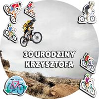 OPŁATEK NA TORT 20CM - ROWERY ROWER HOBBY + IMIĘ + ! 15CM 18CM