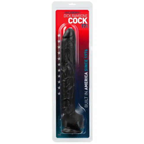 doc johnson rambone classic - model z przyssawką, 38 cm, czarny na Arena.pl