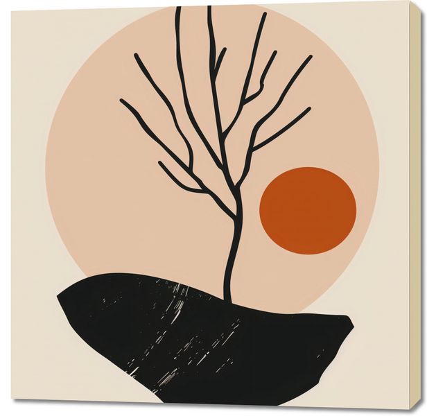 Obraz 100x100cm Nagie Drzewo zdjęcie 1