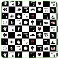 MATA EDUKACYJNA PIANKOWA POLSKI ALFABET 180x200