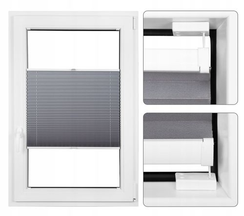 ROLETA PLISOWANA PLISA KLASYCZNA ŻALUZJA NA WYMIAR KOLORY 56x130 cm na Arena.pl