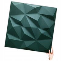 Kaseton Ścienny Sufitowy 3D Butelkowa Zieleń Panele 50x50 0,25m2 BRYLANT