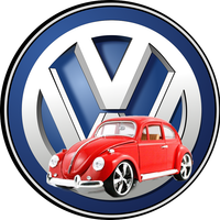 Opłatek na tort VW Auto Samochód Logo Tekst Gratis