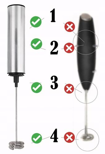 RĘCZNY SPIENIACZ MIKSER DO MLEKA KAWY ELEKTRYCZNY MINI BLENDER 11000 na Arena.pl