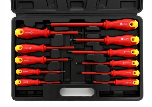 ZESTAW WKRĘTAKÓW WKRĘTAK ŚRUBOKRĘTY IZOLOWANE 11el na Arena.pl