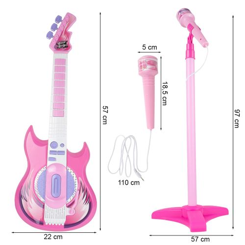 Gitara Elektryczna Rockowa + Mikrofon na Statywie na Arena.pl