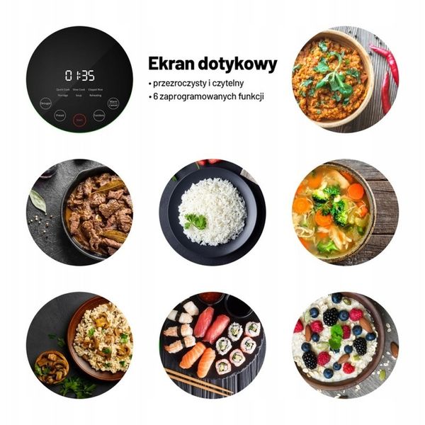 Ryżowar Urządzenie Do Gotowania Ryżu Low Sugar Rice Cooker + Akcesoria zdjęcie 8