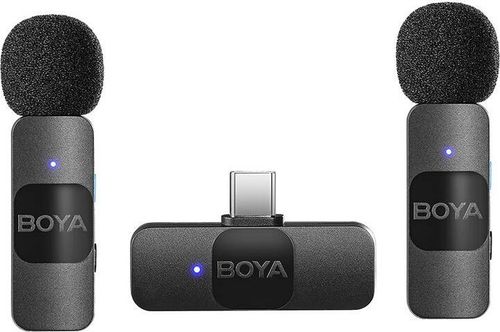 BOYA BY-V20 2.0 bezprzewodowy mikrofon 2,4 GHz do urządzeń typu C - 2TX+1RX na Arena.pl