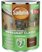 sadolin impregnat classic hybrydowy 7 lat palisander 0.75l - 5sach.pal0.7