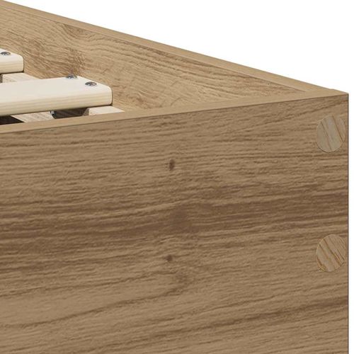 Łóżko ręcznie robione z dębu 90x190 cm z drewna inżynieryjnego na Arena.pl