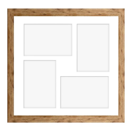 Ramka kwadratowa na 4 zdjęcia Hekla 34x34x4 MDF galeria naturalny 1szt. na Arena.pl