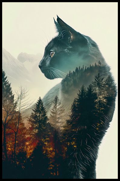 Plakat 53x81cm Koci Duch Lasu zdjęcie 2