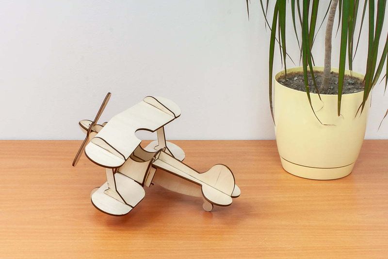 Samolot dwupłatowy, puzzle 3D 18 el. zdjęcie 5