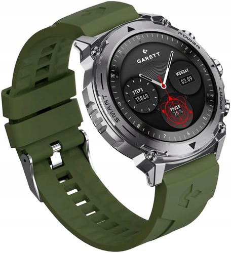 Smartwatch GARETT Atom Stalowy Srebrny na Arena.pl