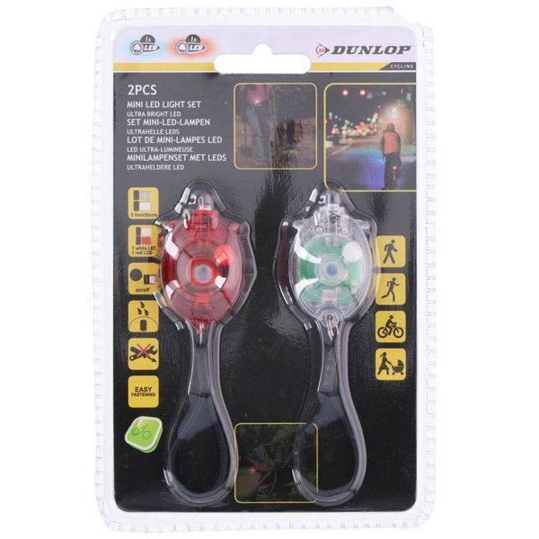 Zestaw Lamp Rowerowych Led Przód + Tył Dunlop zdjęcie 5