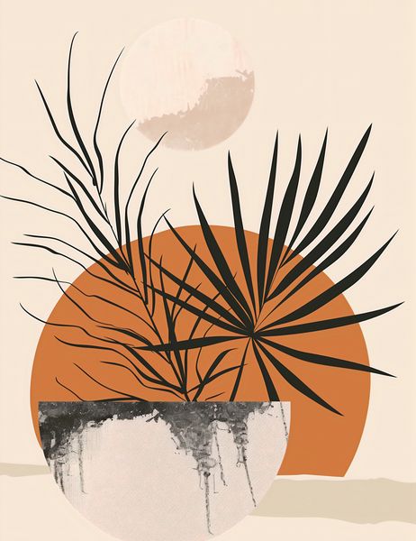 Plakat 50x65cm Palmowy Zachód zdjęcie 1