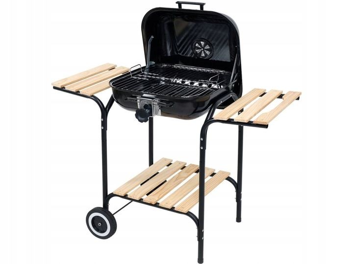 GRILL WĘGLOWY REGULACJA RUSZTU 45X40CM zdjęcie 1