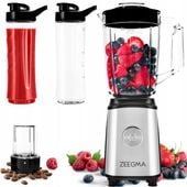 BLENDER PERSONALNY KIELICHOWY 4w1 MŁYNEK KAWA POWŁOKA TYTANOWA + 2 BIDONY