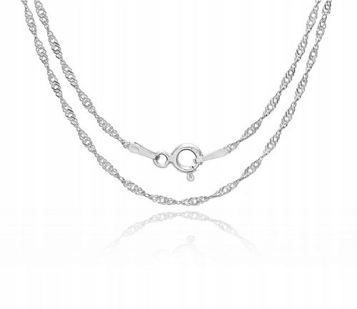 SINGAPUR SREBRNY ŁAŃCUSZEK 60 CM DAMSKI 1,4 MM 925 na Arena.pl