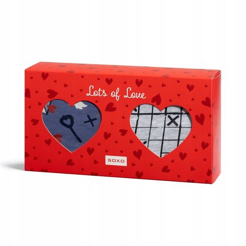 Kolorowe bokserki męskie SERCA SOXO prezent dla chłopaka na WALENTYNKI r. L na Arena.pl