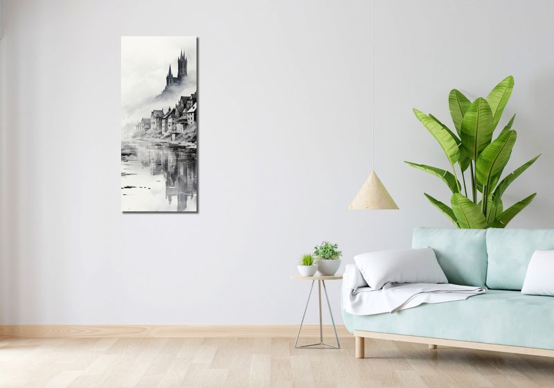 Obraz 40x100cm Mglisty Refleks zdjęcie 2