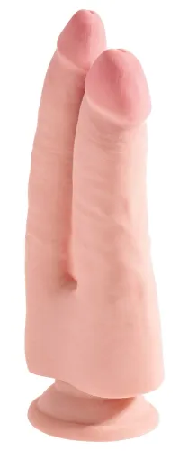 king cock plus duo model 24 cm jasny - podwojny system intymny na Arena.pl