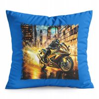 PODUSZKA NIEBIESKA PREZENT - MOTOR MOTOCYKL