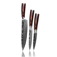 Noże japońskie zestaw 3szt. Muteki