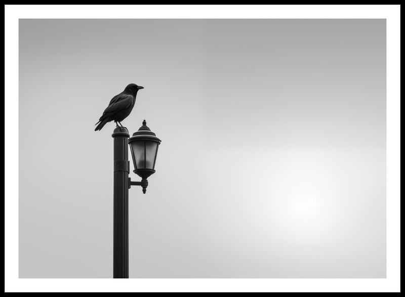 Plakat 84,1x59,4cm Samotny Postój Kruka zdjęcie 3