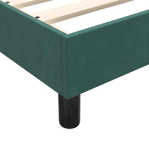 Łóżko typu Box Spring bez materaca Ciemnozielone 160x220 cm na Arena.pl