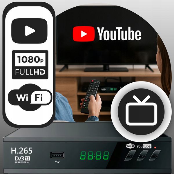 Tuner DVB-T2 RETOO ER1238 zdjęcie 8