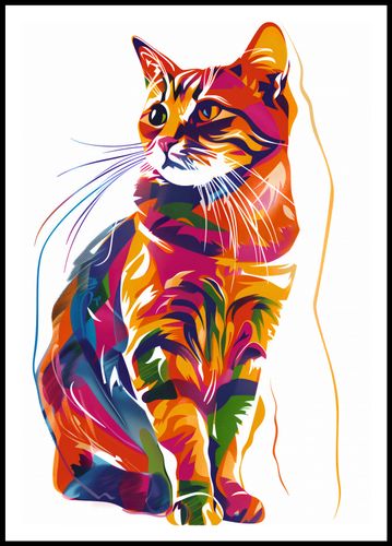 Plakat 68x98cm Nasycony Kot na Arena.pl