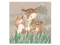 Serwetki papierowe leśne zwierzątka kraft, 20 szt.