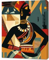 Obraz 70x90cm Afrykańska Mozaika