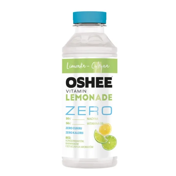 Oshee Lemoniada Zero Vitamin o smaku cytryna-limonka 555 ml zdjęcie 1