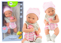 ND24_18158 Lalka Bobas w Bialo-Rozowym Ubranku Cz