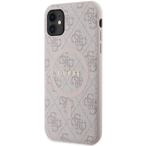 Etui Guess do iPhone 11, iPhone XR, Różowy, MagSafe zdjęcie 2