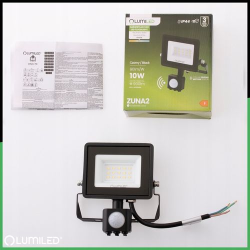 HALOGEN NAŚWIETLACZ LED 10W ZEWNĘTRZNY LAMPA Z CZUJNIKIEM RUCHU na Arena.pl