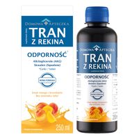 Tran z Rekina smak mango brzoskwinia Nowa formuła Domowa Apteczka 250 ml