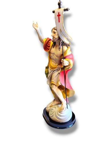 Figura Jezus Zmartwychwstały 46 Cm Chorągiew Paschalna Włoska na Arena.pl