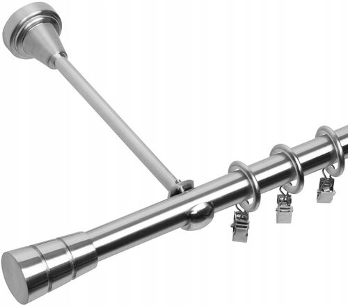 KARNISZ POJEDYNCZY 200 CM 19 MM CICHE KÓŁKA 3 KOLORY WYBÓR ZAKOŃCZEŃ na Arena.pl