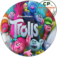 Opłatek na tort Trolls Trolle