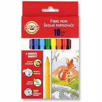KIN FLAMASTRY SZKOLNE 771002/AJ 10 KOLORÓW W KARTO