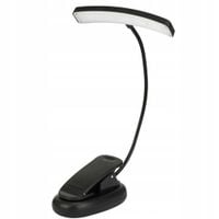 Lampa biurkowa Alogy LED z klipsem do czytania Czarna