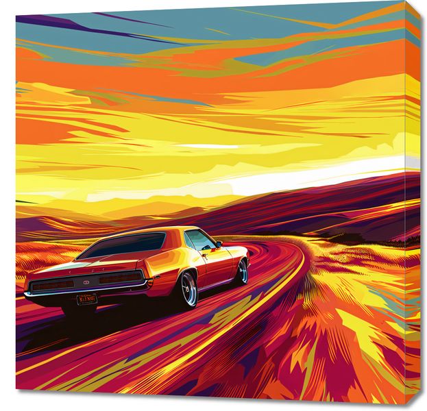 Obraz 70x70cm Pędź Przed Siebie zdjęcie 1