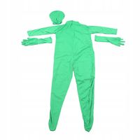 NIEWIDZIALNY STRÓJ ZIELONY GREEN SCREEN KOSTIUM 170CM FOTOGRAFIA KOMBINEZON