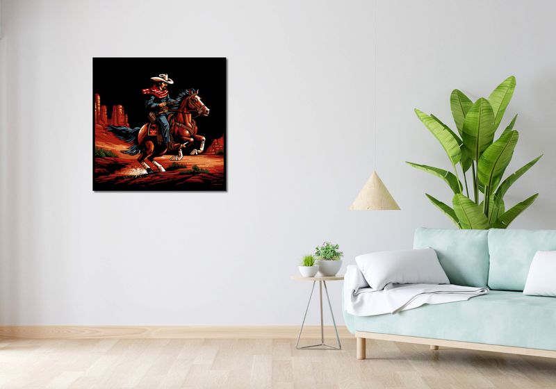 Plakat 80x80cm Galop przez Prerię zdjęcie 4