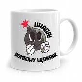 Kubek Prezent Wędkarza Uwaga Bombowy Wędkarz Z Nadrukiem Ze Zdjęciem